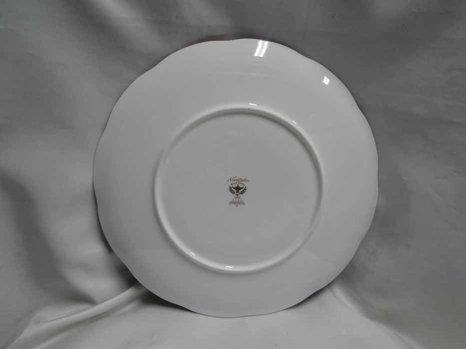 Noritake Sandhurst, 9742, Florals on Blue Band: Dinner Plate (s), 10 5/8"