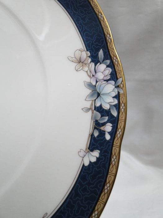 Noritake Sandhurst, 9742, Florals on Blue Band: Salad Plate (s), 8 3/8"