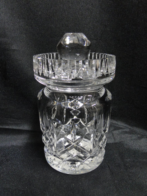Waterford Crystal Araglin, Vertical & Criss Cross Cuts: Jam / Jelly Jar & Lid 5"