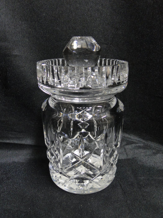 Waterford Crystal Araglin, Vertical & Criss Cross Cuts: Jam / Jelly Jar & Lid 5"