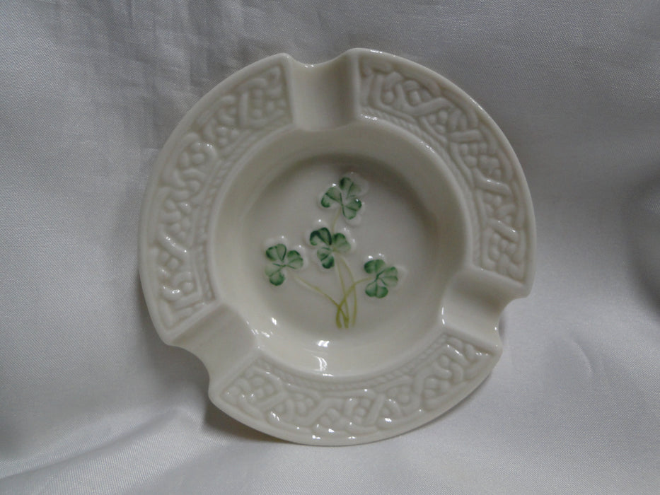 Belleek Shamrock, Ireland: Ashtray, 4 1/4", 3 Slots