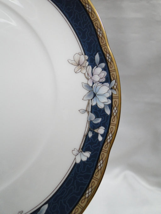 Noritake Sandhurst, 9742, Florals on Blue Band: Bread Plate (s), 6 1/2"
