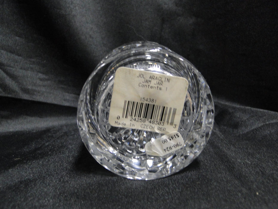 Waterford Crystal Araglin, Vertical & Criss Cross Cuts: Jam / Jelly Jar & Lid 5"