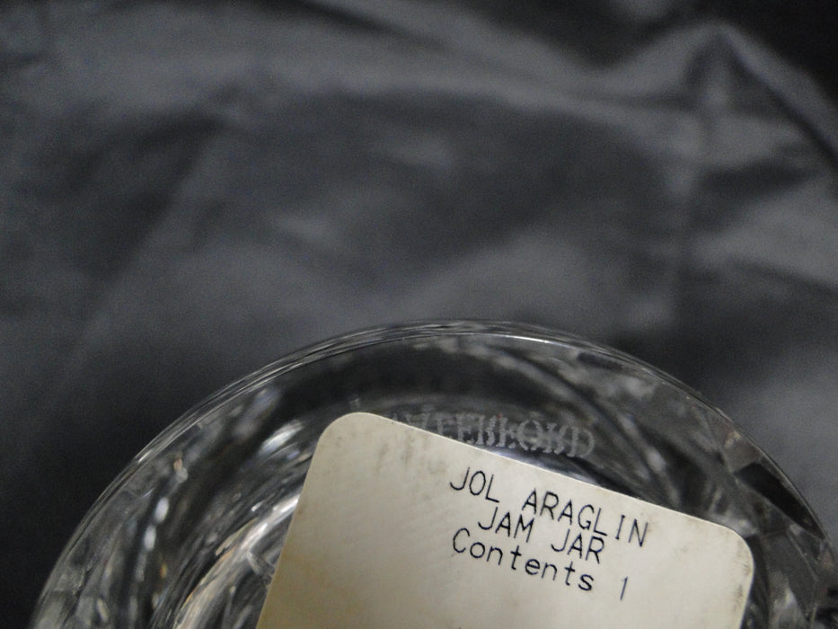 Waterford Crystal Araglin, Vertical & Criss Cross Cuts: Jam / Jelly Jar & Lid 5"