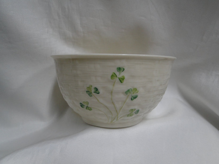 Belleek Shamrock, Ireland: Coupe Cereal Bowl, 5 1/4" x 2 3/4" Tall