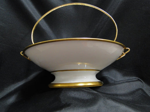Schlaggenwald Irridescent Lustre, Czechoslovakia: Footed Bowl w/ Handle, 9 1/8"