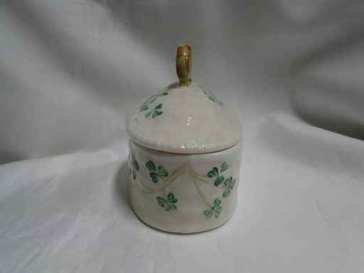 Belleek Shamrock, Ireland: Trinket Box w/ Lid, 3 3/4 Long
