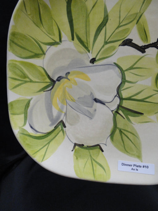 Red Wing Magnolia Chartreuse, MCM: Dinner Plate (s), 10 1/2", As Is