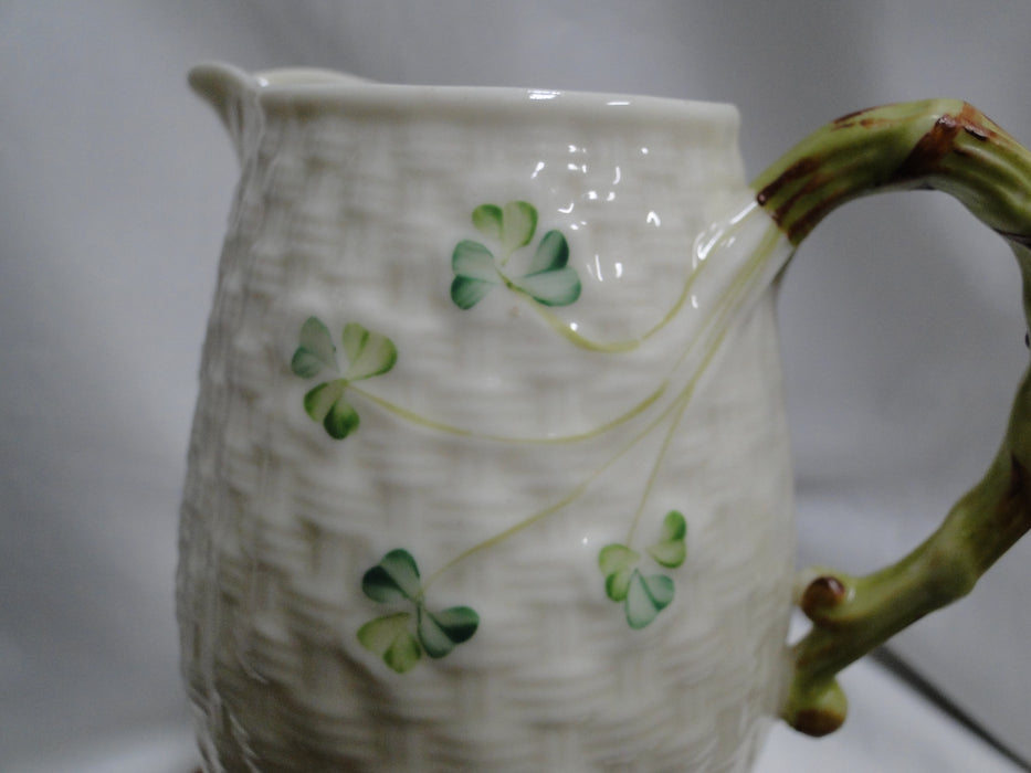 Belleek Shamrock, Ireland: Jug / Pitcher, 16 oz, 4 3/8" Tall