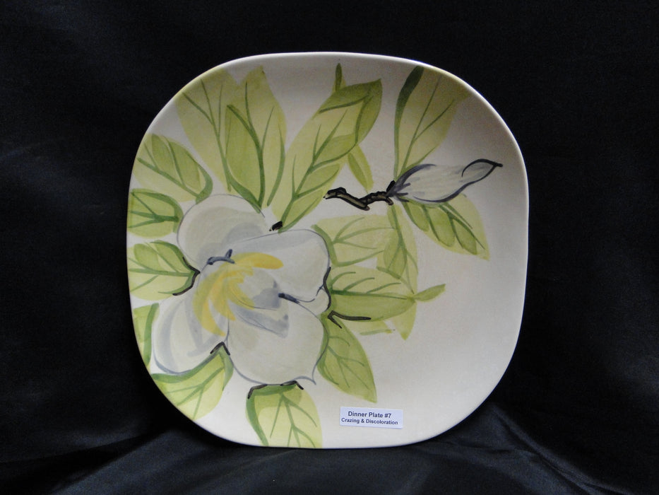 Red Wing Magnolia Chartreuse, MCM: Dinner Plate (s), 10 1/2", Crazing, Discolor