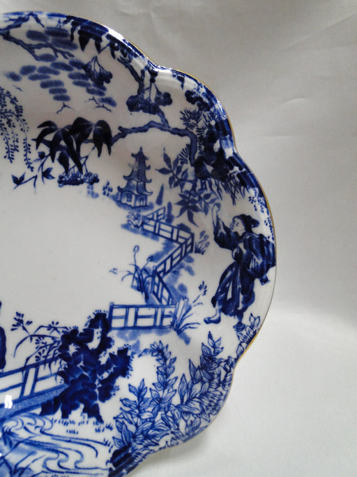 Royal Crown Derby Blue Mikado, Oriental: Nut Dish, 6 3/8" x 1 1/4" Tall