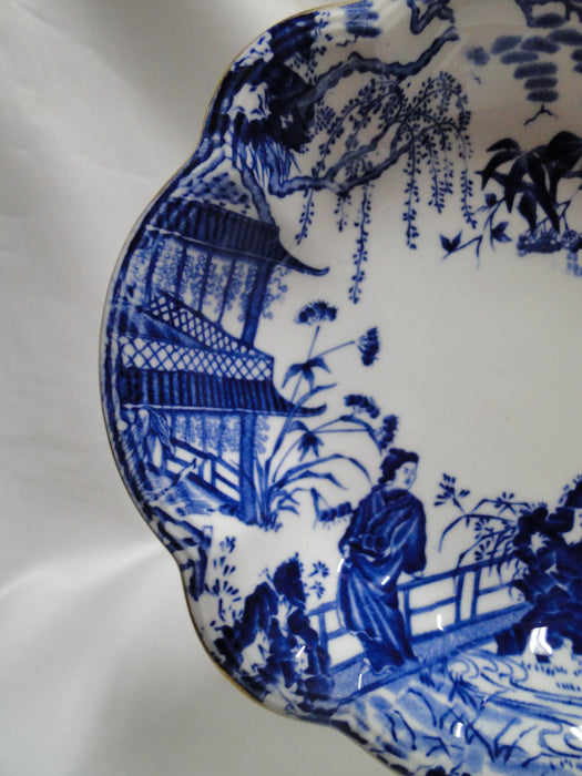 Royal Crown Derby Blue Mikado, Oriental: Nut Dish, 6 3/8" x 1 1/4" Tall
