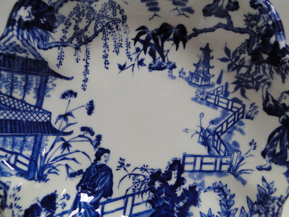 Royal Crown Derby Blue Mikado, Oriental: Nut Dish, 6 3/8" x 1 1/4" Tall