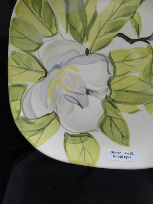 Red Wing Magnolia Chartreuse, MCM: Dinner Plate (s), 10 1/2", Rough Spots
