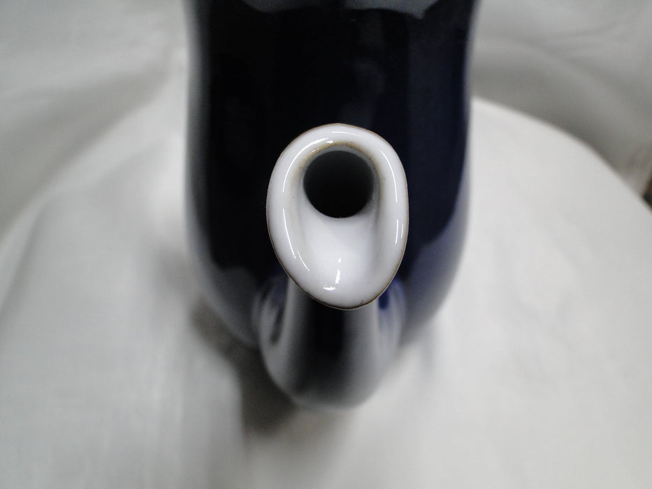 Denby-Langley Imperial Blue: Coffee Pot & Lid, 9 1/4"