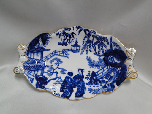 Royal Crown Derby Blue Mikado, Oriental: Oval Tray / Dish, 6 1/4" x 4"