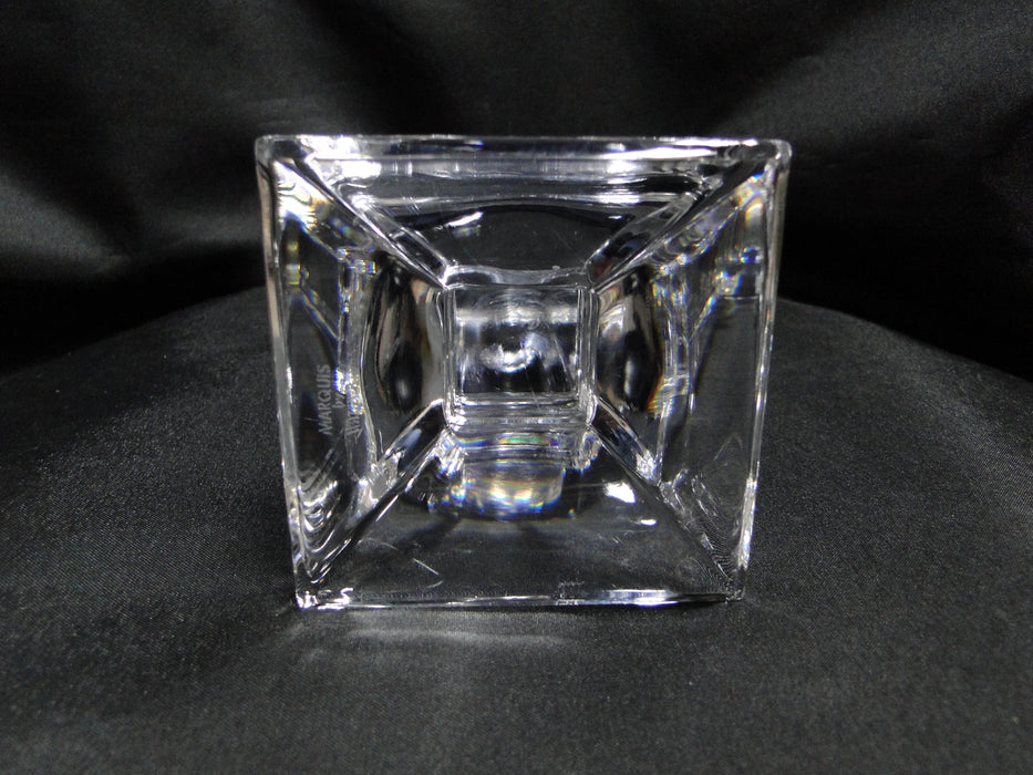Marquis by Waterford Crystal Treviso, Square: Candlestick, 8 1/8" Tall, As Is