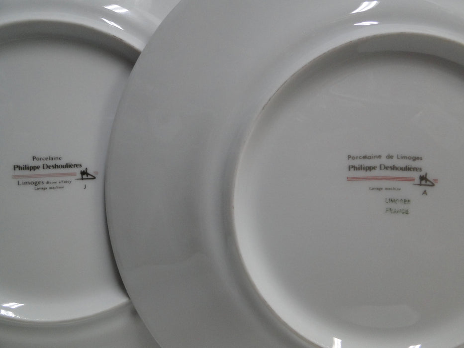 Philippe Deshoulieres Cordoba Fuschia, Marble w/ Gray Band: Salad Plate, 8 5/8"