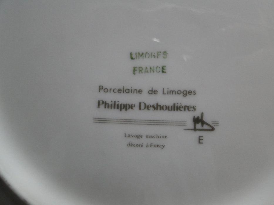 Philippe Deshoulieres Cordoba Fuschia, Marble w/ Gray Band: Bread Plate (s), 7"