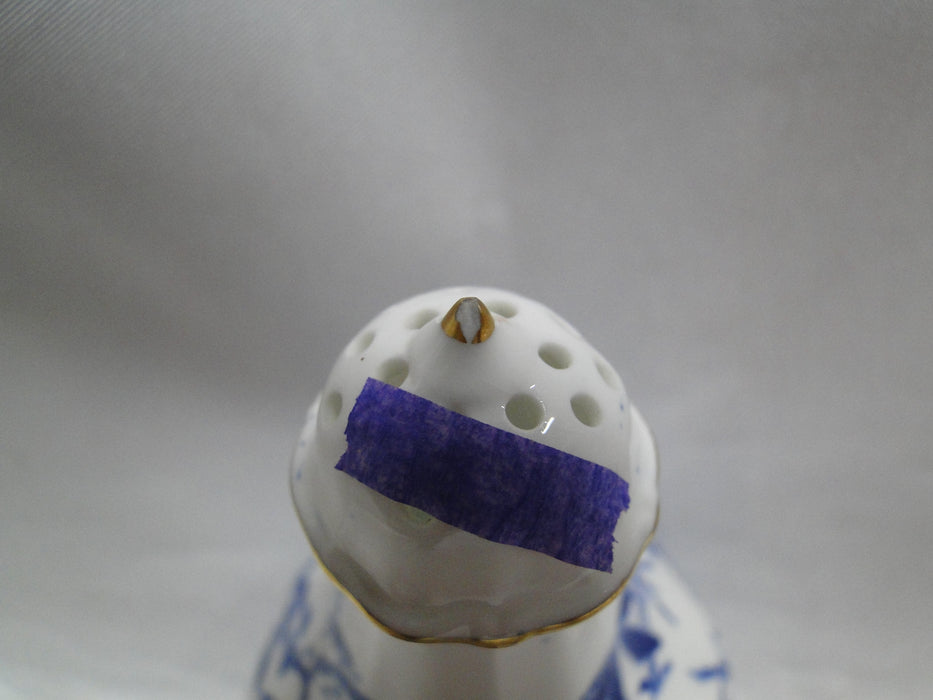 Royal Crown Derby Blue Mikado, Oriental: Salt OR Pepper Shaker, Larger, As Is