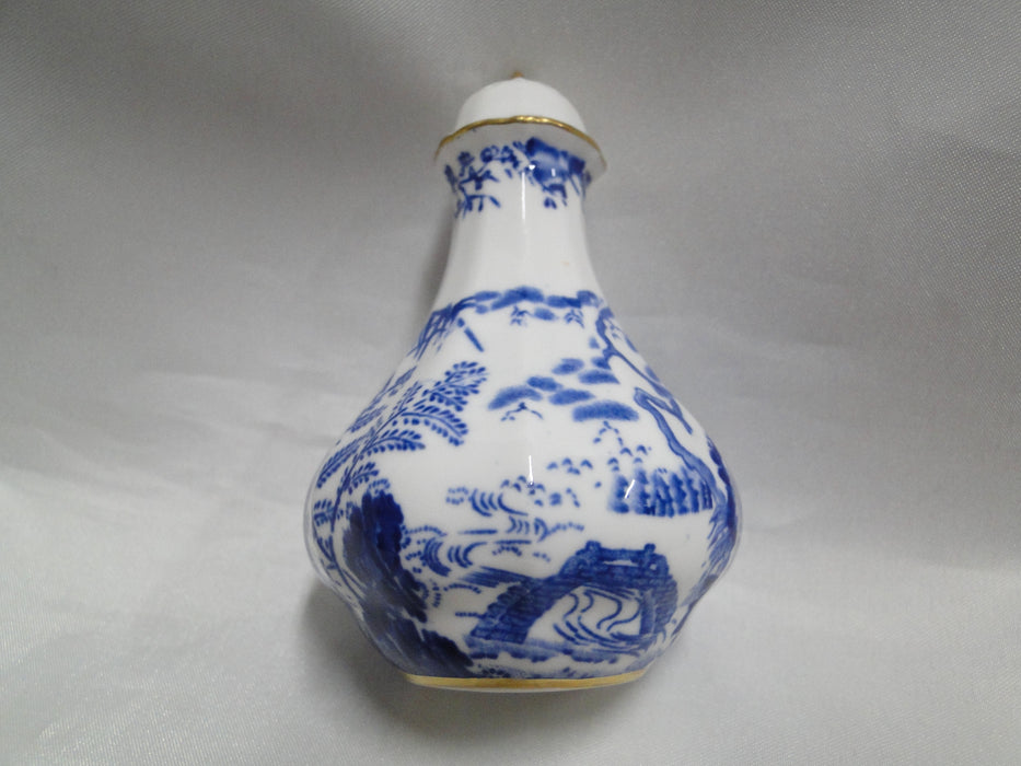 Royal Crown Derby Blue Mikado, Oriental: Salt OR Pepper Shaker, Larger, As Is