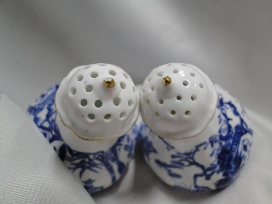 Royal Crown Derby Blue Mikado, Oriental: Salt OR Pepper Shaker, Larger, As Is