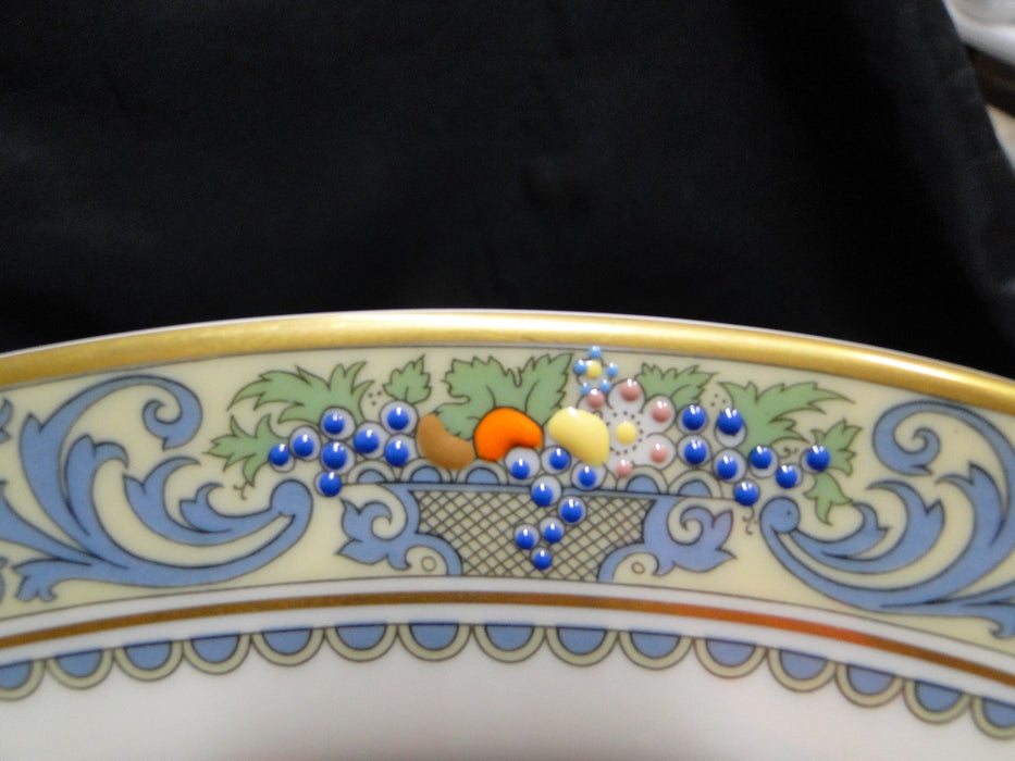 Lenox Autumn, Fruit, Blue Scrolls: Oval Serving Platter, 16" x 11 3/8"