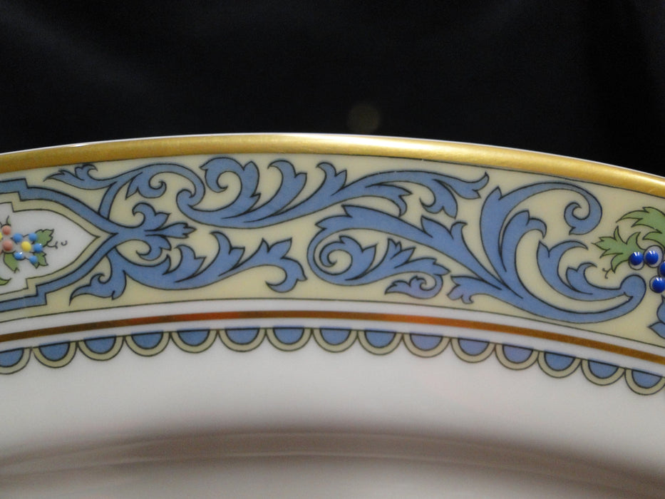 Lenox Autumn, Fruit, Blue Scrolls: Oval Serving Platter, 16" x 11 3/8"