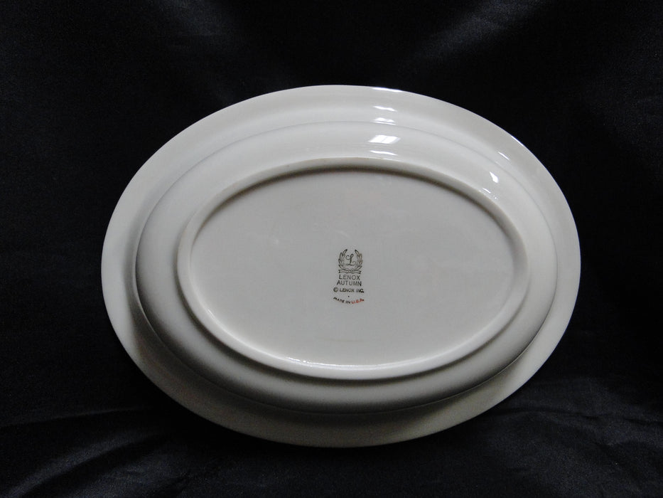 Lenox Autumn, Fruit, Blue Scrolls: Oval Serving Bowl (s), 9 5/8" x 7 1/4"
