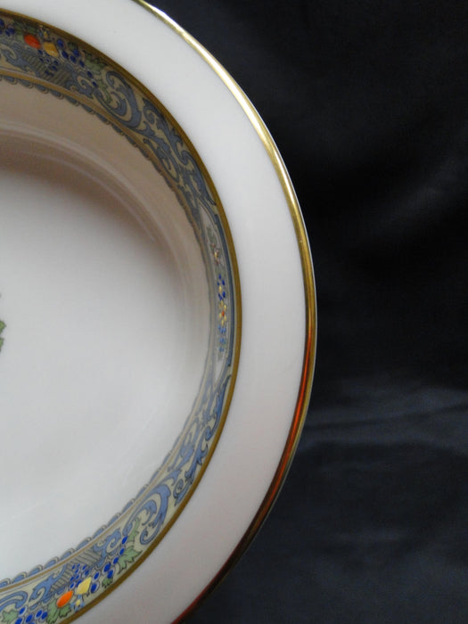 Lenox Autumn, Fruit, Blue Scrolls: Oval Serving Bowl (s), 9 5/8" x 7 1/4"