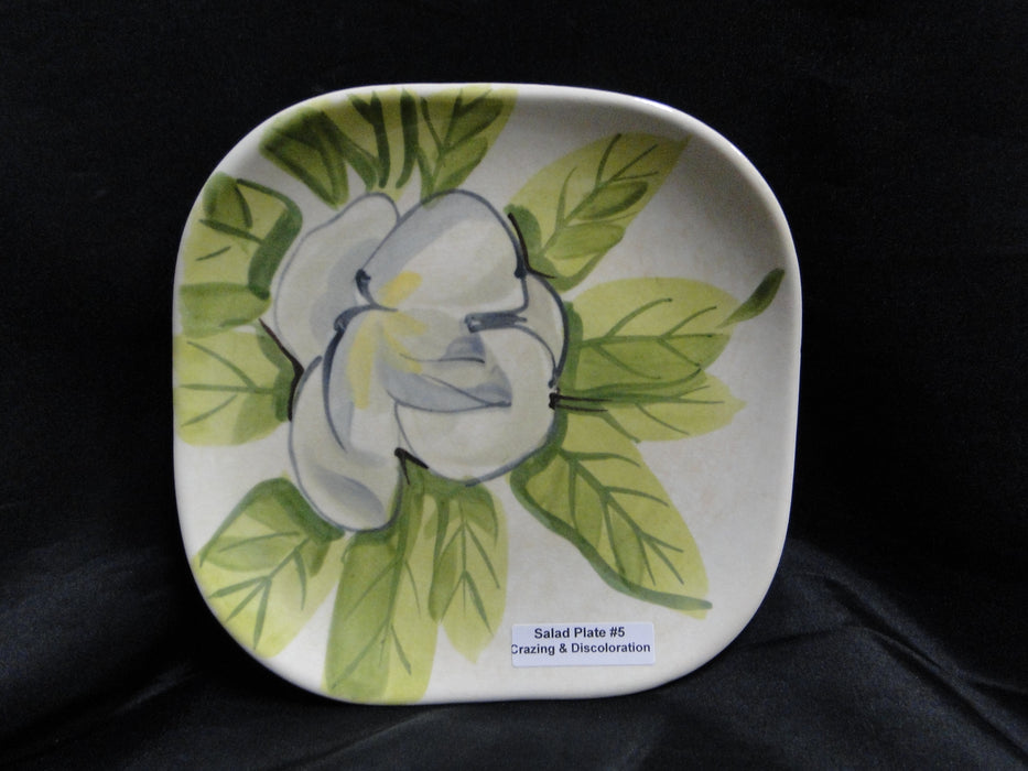 Red Wing Magnolia Chartreuse, MCM: Salad Plate (s), 7 3/8", Crazing, Discolor