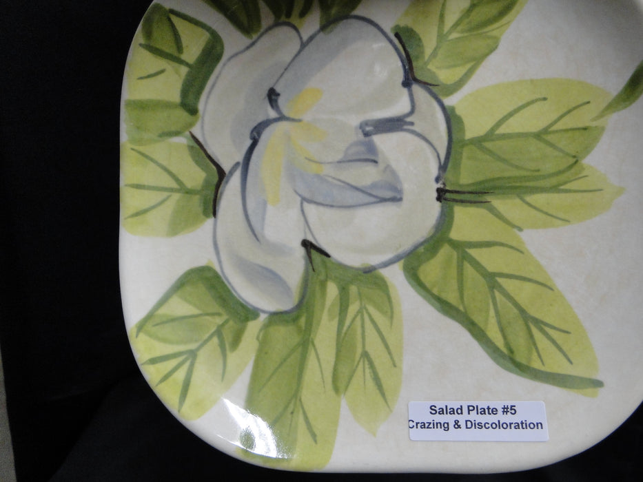 Red Wing Magnolia Chartreuse, MCM: Salad Plate (s), 7 3/8", Crazing, Discolor
