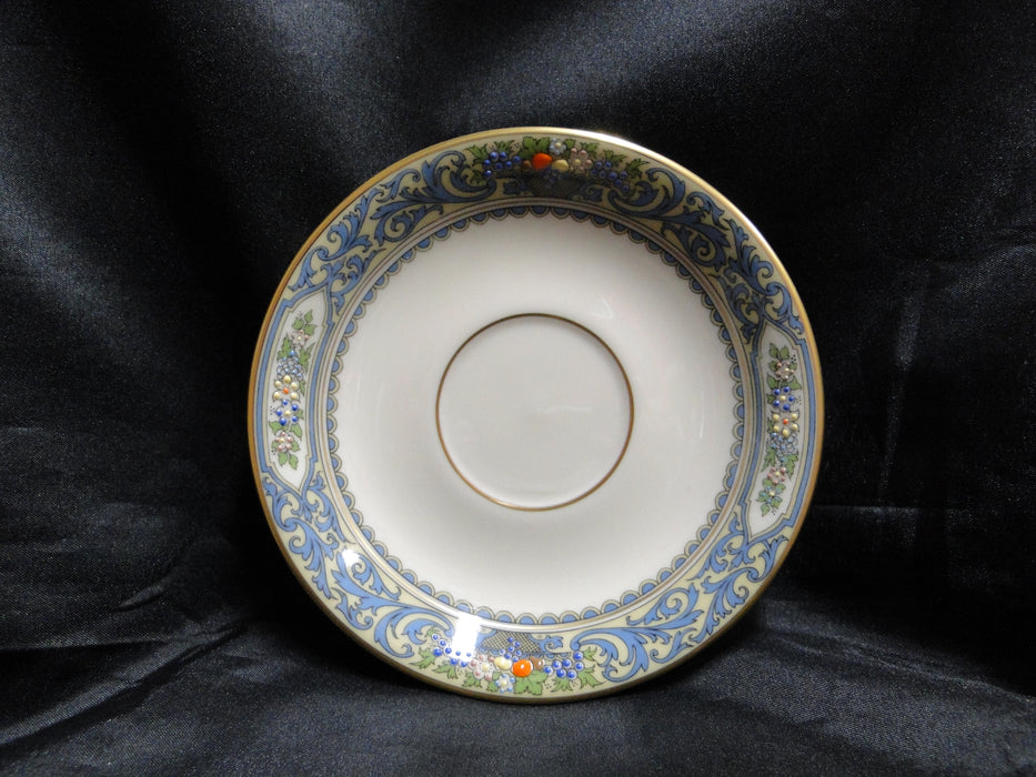 Lenox Autumn, Fruit, Blue Scrolls: Cup & Saucer Set (s), 2 1/8"