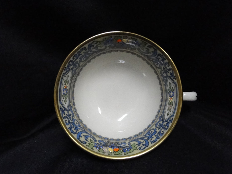 Lenox Autumn, Fruit, Blue Scrolls: Cup & Saucer Set (s), 2 1/8"