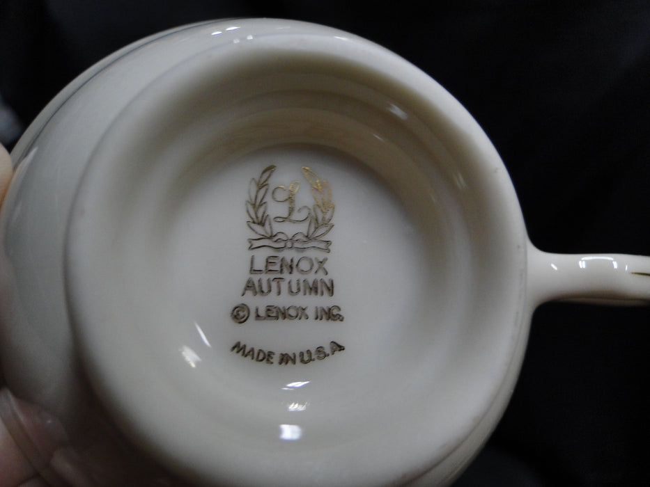 Lenox Autumn, Fruit, Blue Scrolls: Cup & Saucer Set (s), 2 1/8"