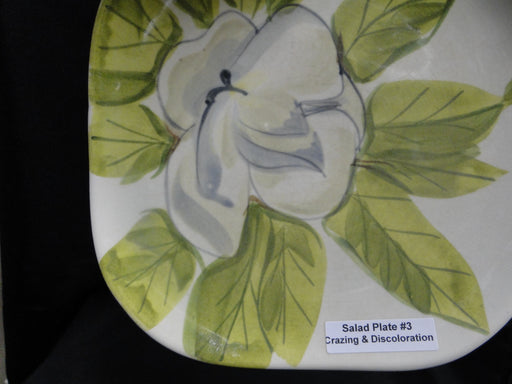 Red Wing Magnolia Chartreuse, MCM: Salad Plate (s), 7 3/8", Crazing, Discolor