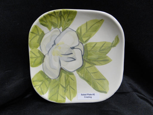Red Wing Magnolia Chartreuse, MCM: Salad Plate, 7 3/8", Crazing