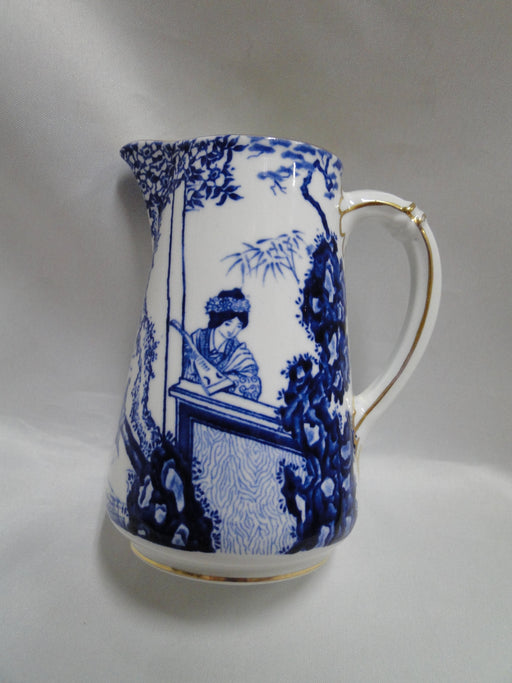 Royal Crown Derby Blue Mikado, Oriental: Pitcher, 4 5/8" Tall