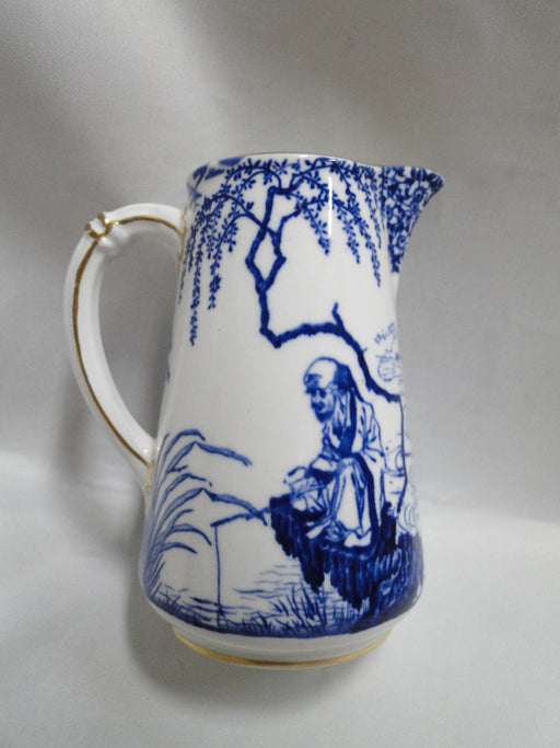 Royal Crown Derby Blue Mikado, Oriental: Pitcher, 4 5/8" Tall