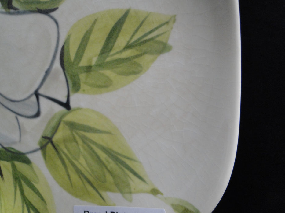 Red Wing Magnolia Chartreuse, MCM: Bread Plate (s), 6 1/8", Crazing, Discolor