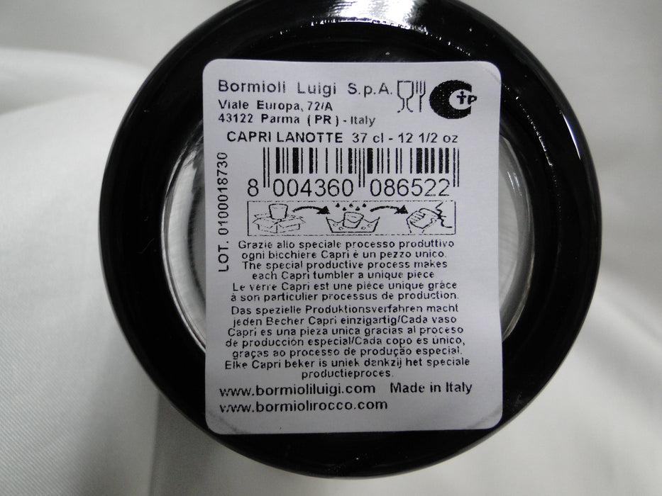 Steelite Bormioli Rocco Capri Lanotte, Italy: NEW Black Water Glass / Tumbler 4"