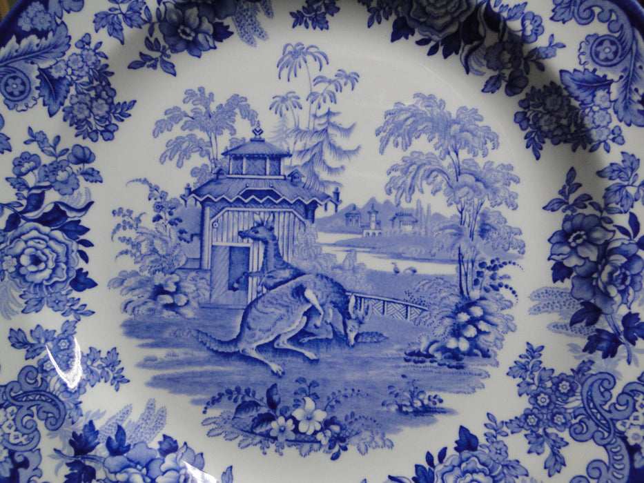 Spode Blue Room, Blue & White: Dinner Plate, 10 1/2", "The Kangaroo Enclosure"