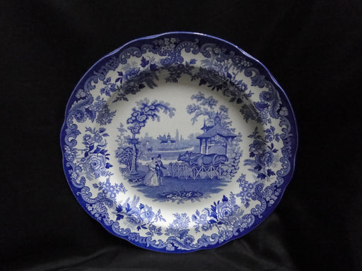 Spode Blue Room, Blue & White: Dinner Plate, 10 1/2", "The Rhinocerous House"