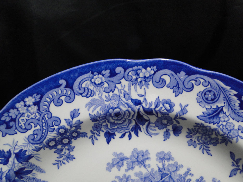 Spode Blue Room, Blue & White: Dinner Plate, 10 1/2", "The Rhinocerous House"