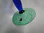 Czech Opus Handblown Multicolored Glass: Blue & Green Martini (s), 7 1/2"