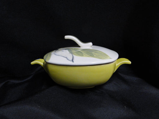 Red Wing Magnolia Chartreuse, MCM: Cream Soup Bowl & Lid, 3 1/8", Crazing