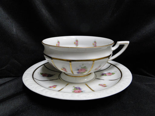 Rosenthal Florals, Gold Lines: Cup & Saucer Set (s), 2 1/8", Lines on C & S