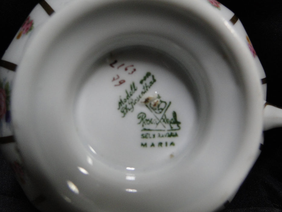 Rosenthal Florals, Gold Lines: Cup & Saucer Set (s), 2 1/8", Lines on C & S