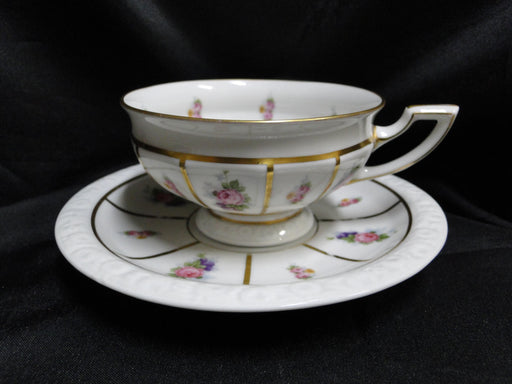 Rosenthal Florals, Gold Lines: Cup & Saucer Set (s), 2 1/8", Lines on C&S, As Is