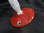 Czech Opus Handblown Multicolored Glass: White & Red Martini (s), 7 1/2"